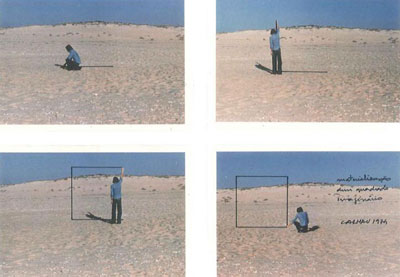 Fernando Calhau, S/ título, # 99. Materialização de um quadrado imaginário, 1974 Fernando Calhau, S/ título, # 99. Materialização de um quadrado imaginário, 1974