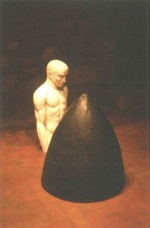 Manuel Rosa, S/título, 1989. Calcário e anilina preta, 93 x 160 x 75 cm. Col. particular. DR/ Cortesia Assírio Et Alvim. Manuel Rosa, S/título, 1989. Calcário e anilina preta, 93 x 160 x 75 cm. Col. particular. DR/ Cortesia Assírio Et Alvim.