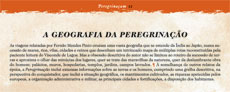 A geografia da peregrinação